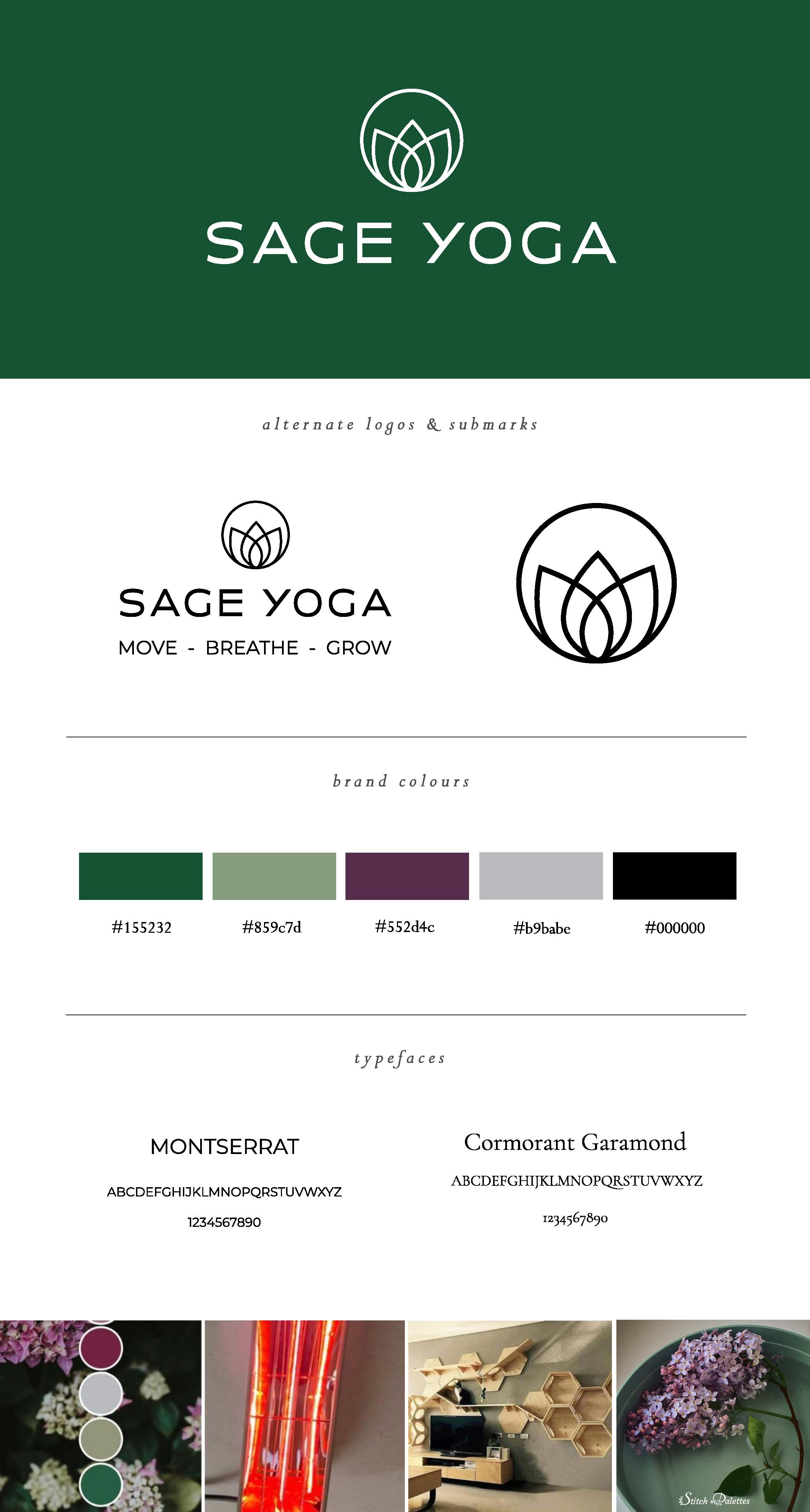 Sage Yoga brand system